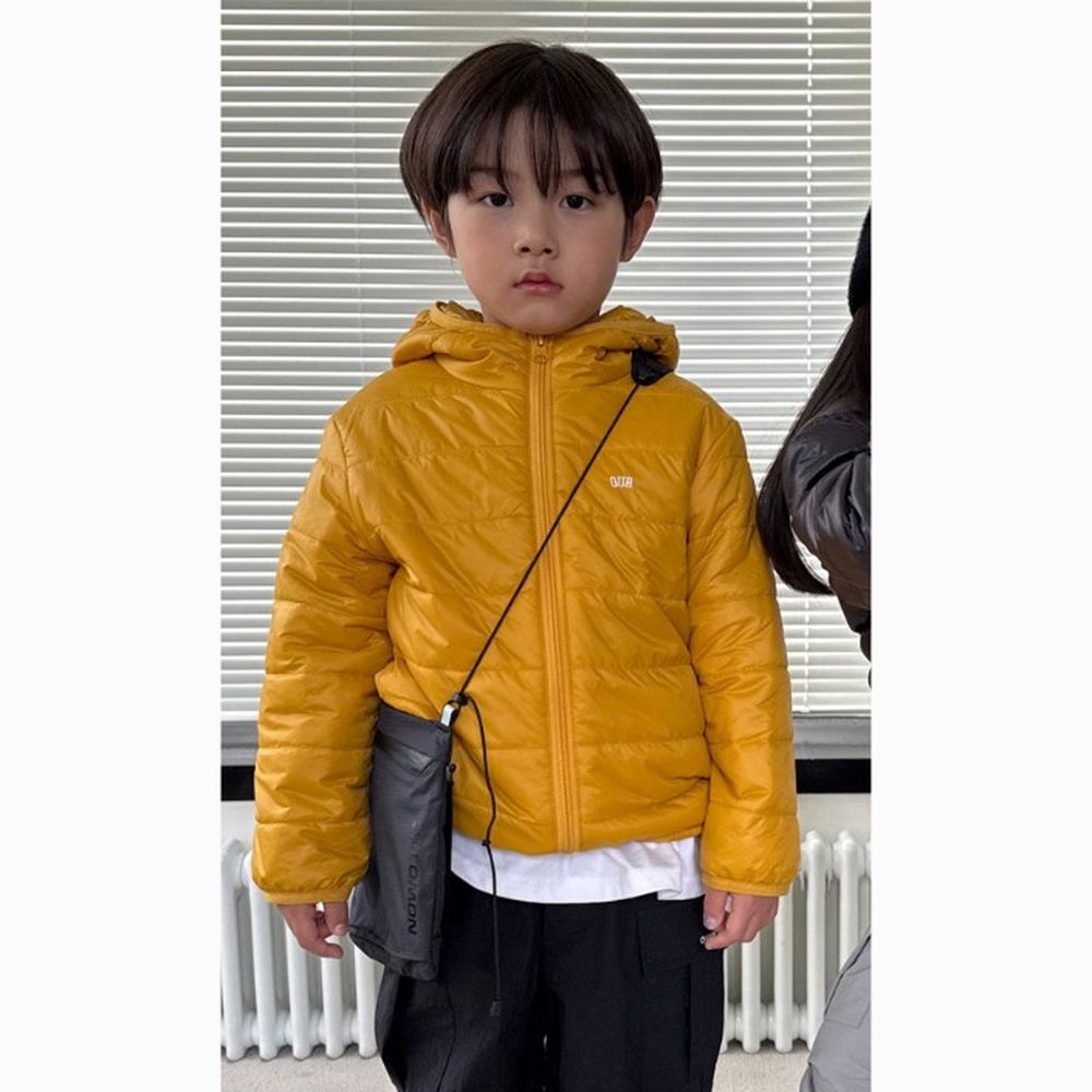 OUR 輕暖科技纖維連帽外套-黃