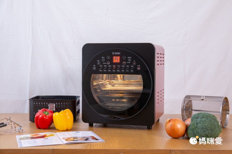 自煮防疫神隊友！14L 容量再進化！ ikiiki 旋風溫控氣炸烤箱