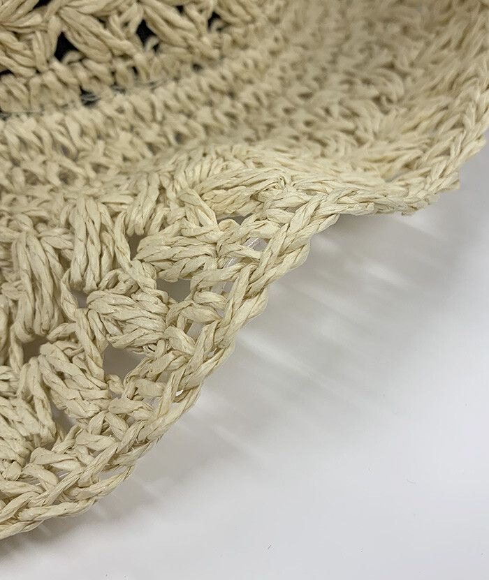 日本 Chepeli - 鐘型手工編織遮陽帽-麻花編織-卡其