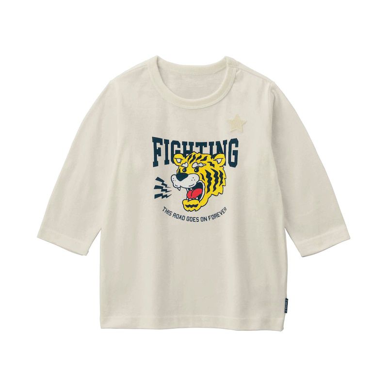 日本千趣會 - GITA 純棉印花七分袖上衣-海洋世界-灰藍