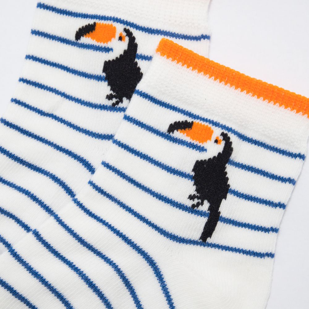 akachan honpo - 襪子-大嘴鳥-藍色