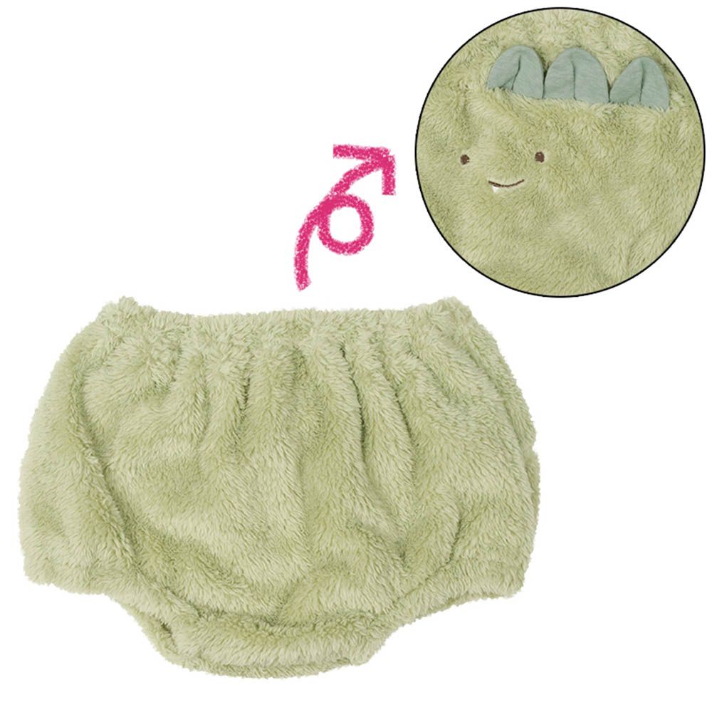 蓬蓬褲-刷毛動物-綠色