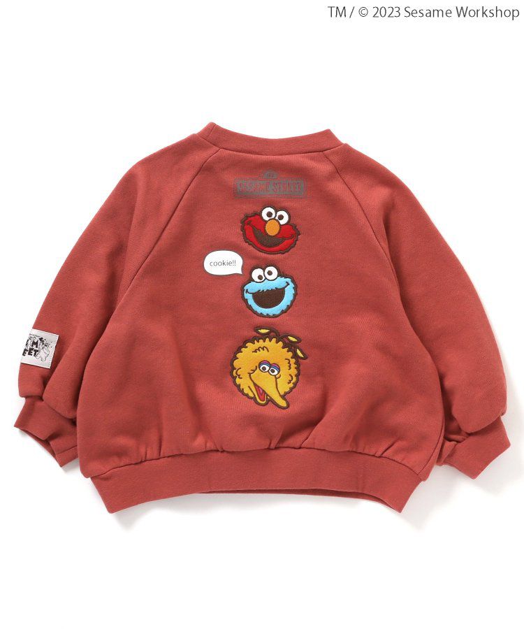 日本 apres les cours - 聯名限定 芝麻街印花大學T-米黃