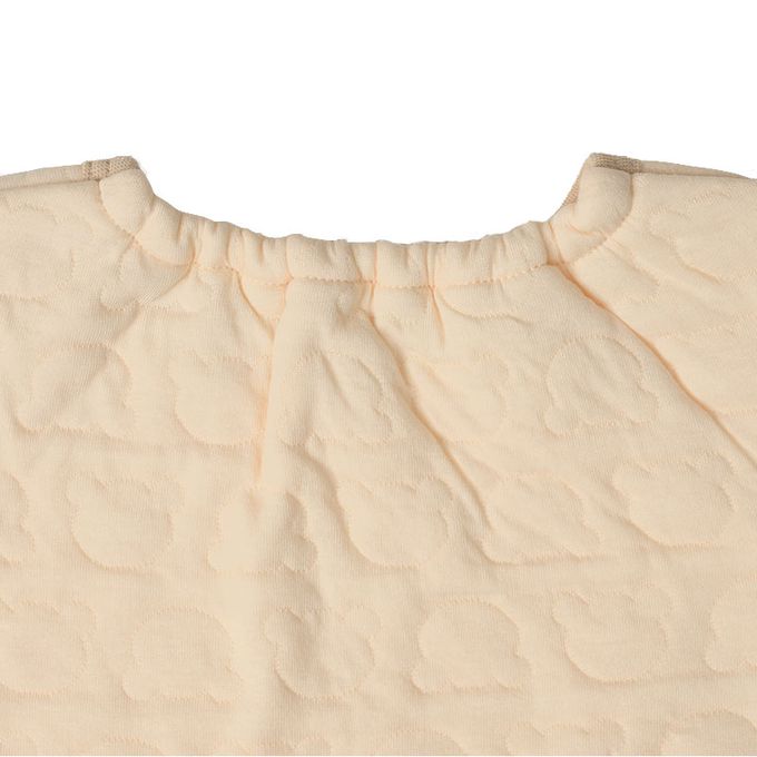 akachan honpo - 長袖包屁衣家居服-保暖鋪棉 小熊-淺卡其色