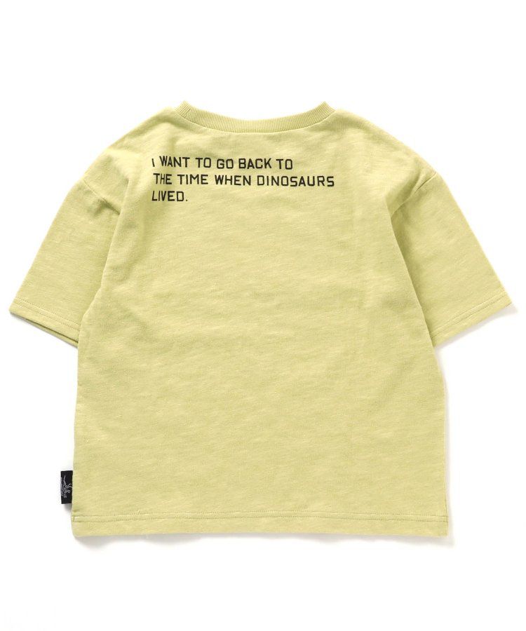 日本 BREEZE - 聯名款 衝浪風恐龍印花短袖上衣-白