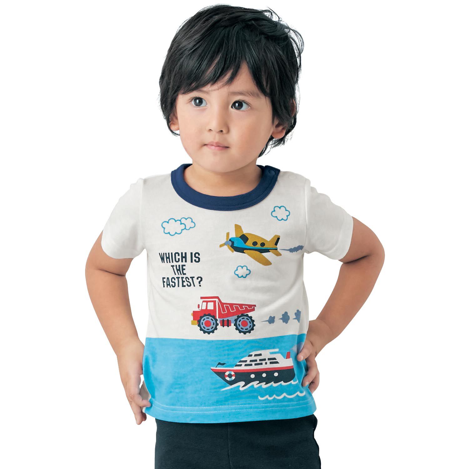 日本千趣會 - GITA 天竺棉印花短T-軌道列車-紅