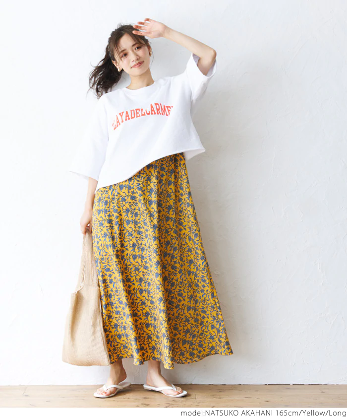 日本 COCA - 夏日繽紛碎花無袖洋裝-黃