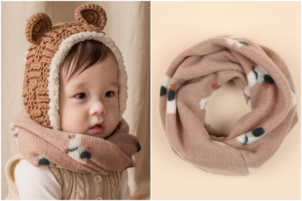 韓國 Happy Prince - 可愛駱馬針織圍脖-薄荷綠 (S(0~4Y))