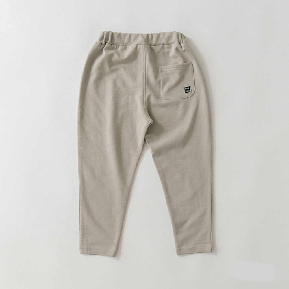 彈力寬鬆上學好動長褲-素色-灰棕