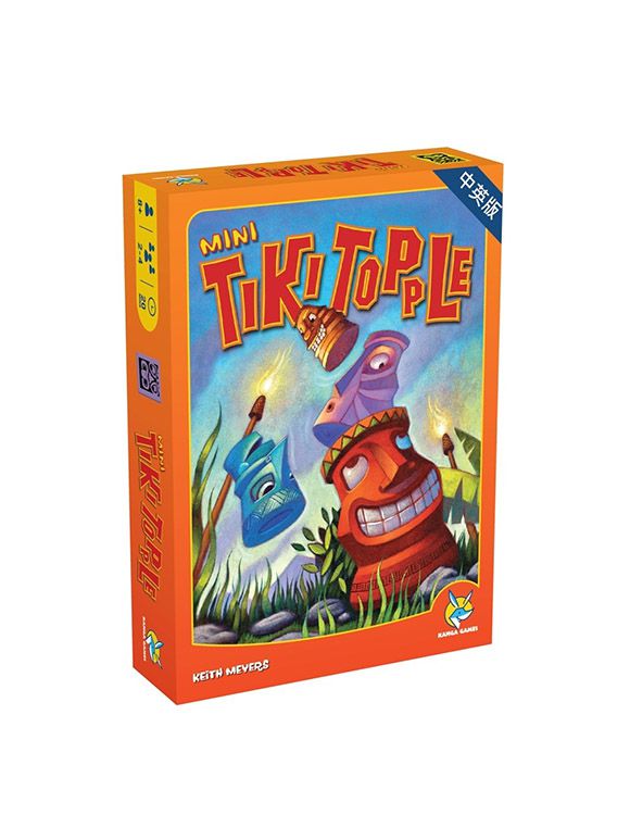 諾貝兒益智玩具 - 中文版歐美桌遊 推倒提基迷你版 Tiki Topple Mini