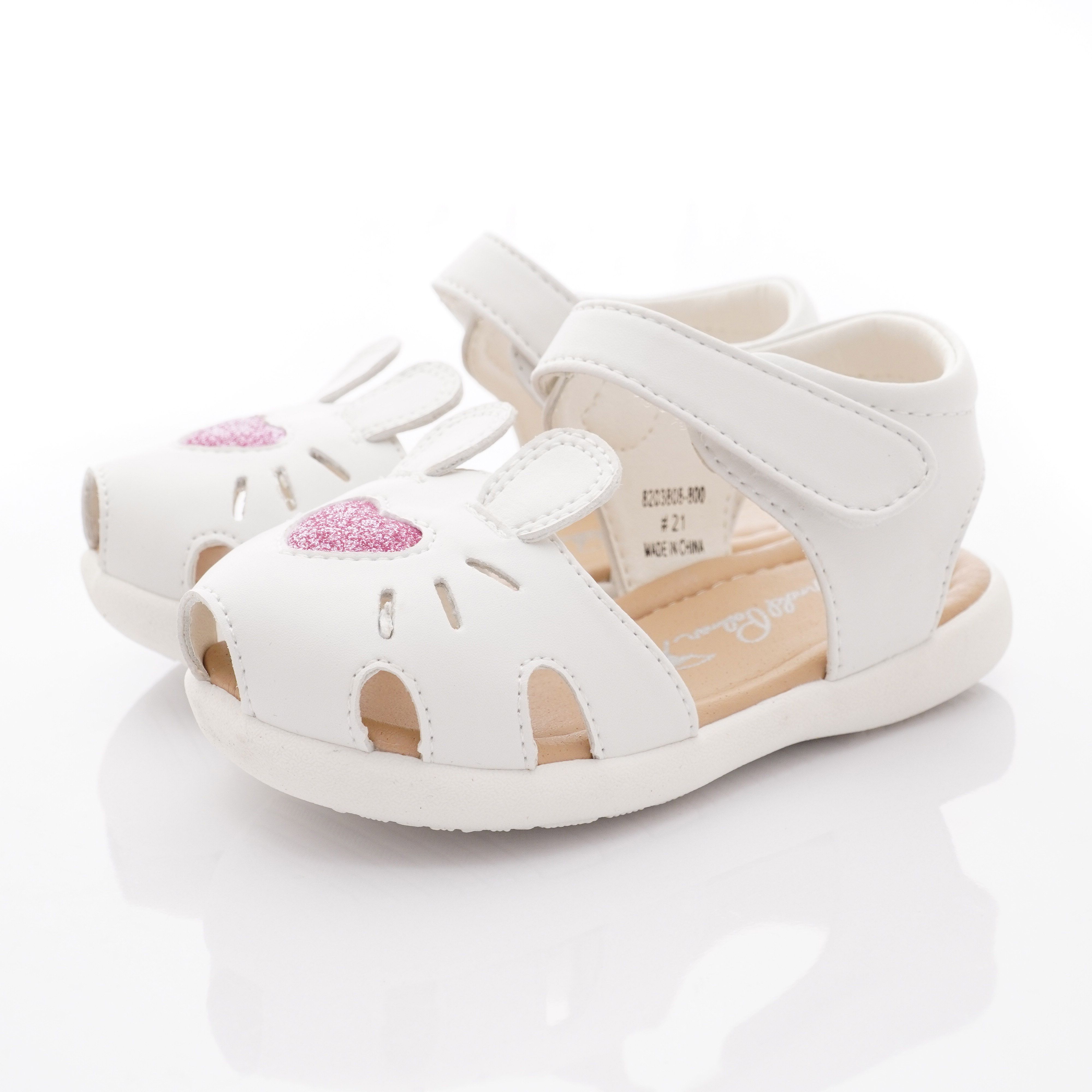 Arnold Palmer 雨傘牌 - 愛心造型涼鞋款(寶寶段)-白