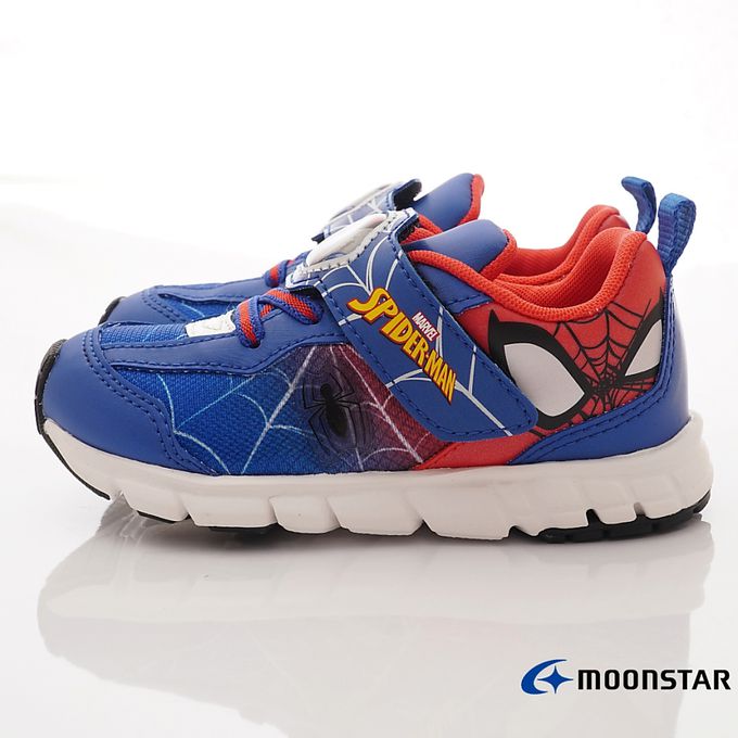 Moonstar日本月星 - 漫威聯名運動鞋-蜘蛛人(中小童段)-運動鞋-藍