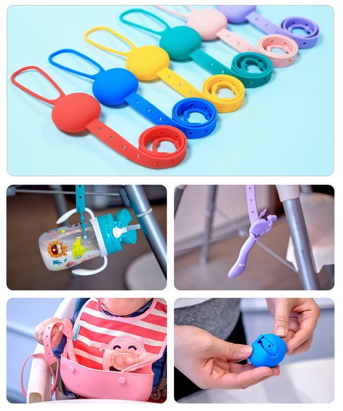 MARCUS＆MARCUS - 多用途可調收納防掉帶2入組-紅+黃