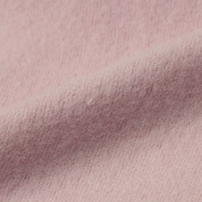 akachan honpo - 10分長經典褲 裏起毛-一般合身款-粉紅色