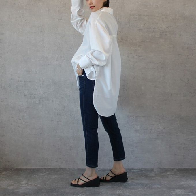 日本女裝代購 - Coolish 接觸涼感舒適快乾合身九分褲-深藍