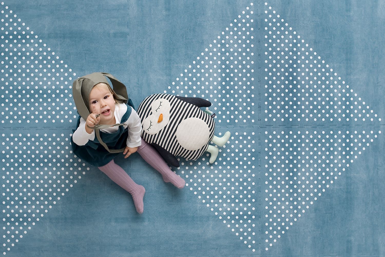 德國 toddlekind - 地球系列遊戲地墊-海洋藍-一組6片