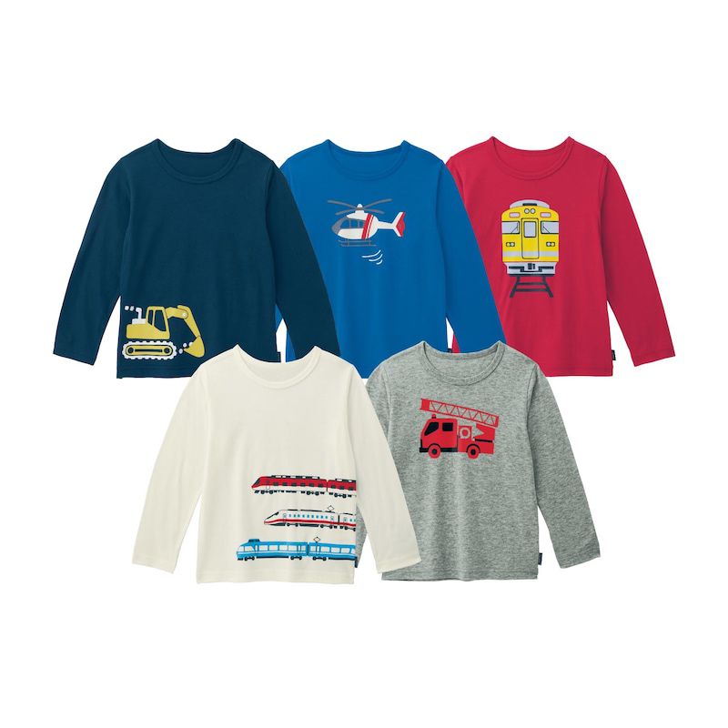 日本千趣會 - 超值T恤五件組(長袖)-美味甜點