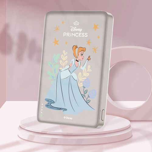 ✂附wh貼紙 迪士尼 20W PD超薄磁吸無線快充行動電源 10000mAh-灰姑娘