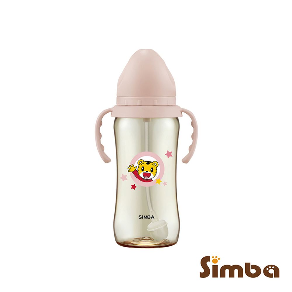 Simba 小獅王辛巴 - 巧虎PPSU寬口吸管把手大奶瓶-粉色-360ml