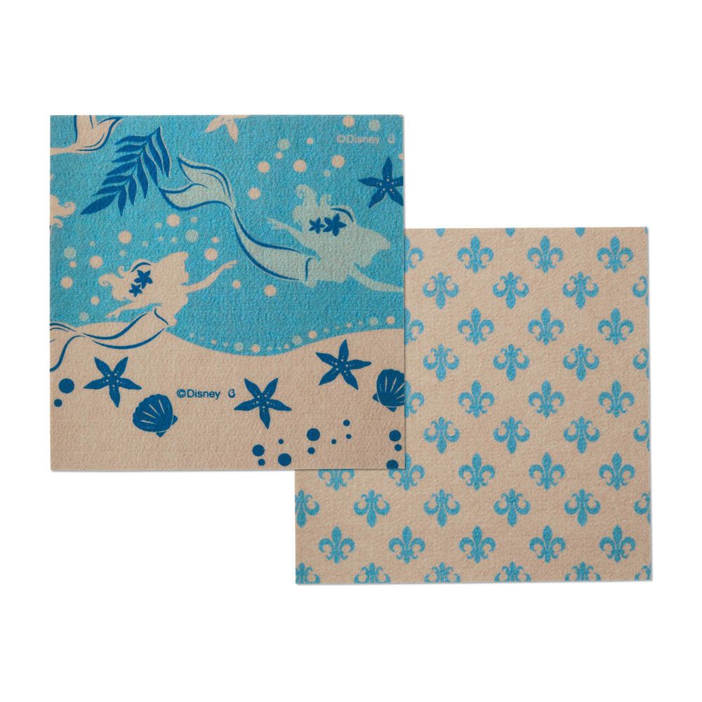 日本千趣會 - 迪士尼 日本製室內輕薄地毯(可機洗)-小美人魚 (30x30cm)-各色2枚(共6枚)