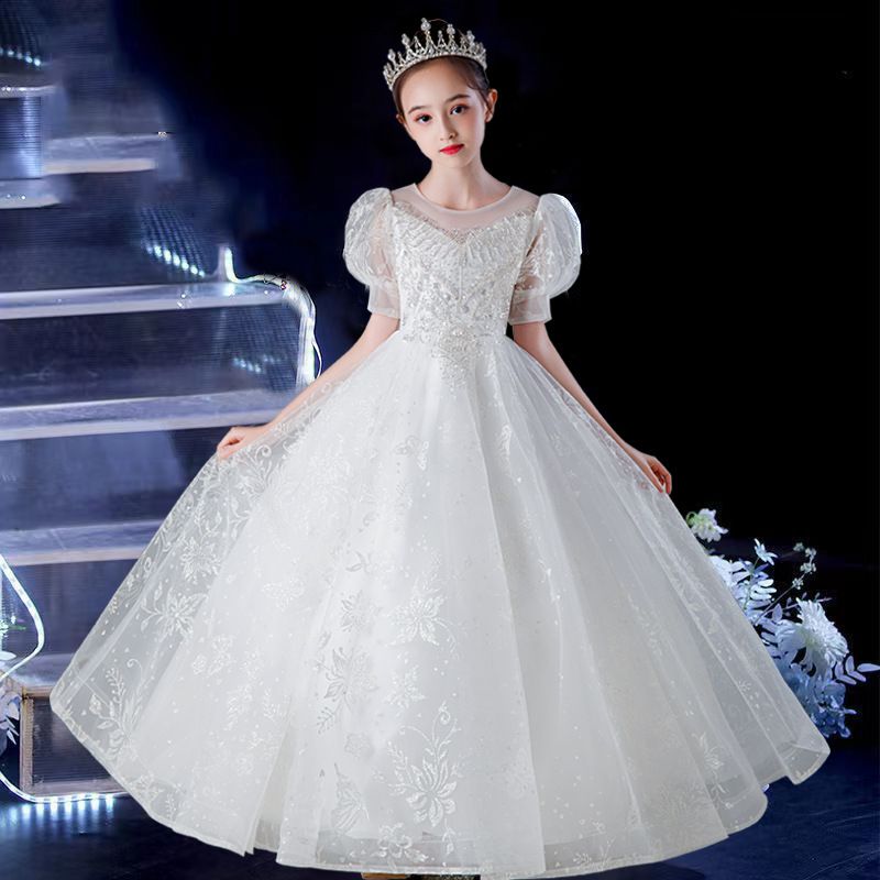 公主風卡肩短袖禮服-小圓擺款-香檳色