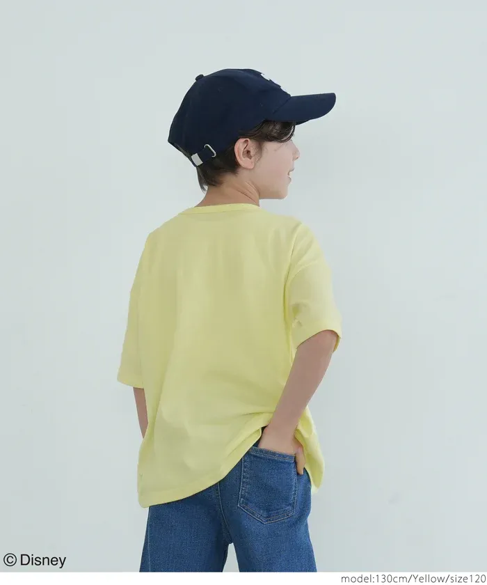 日本 COCA - 聯名款卡通印花短袖上衣-復古米奇-淺粉