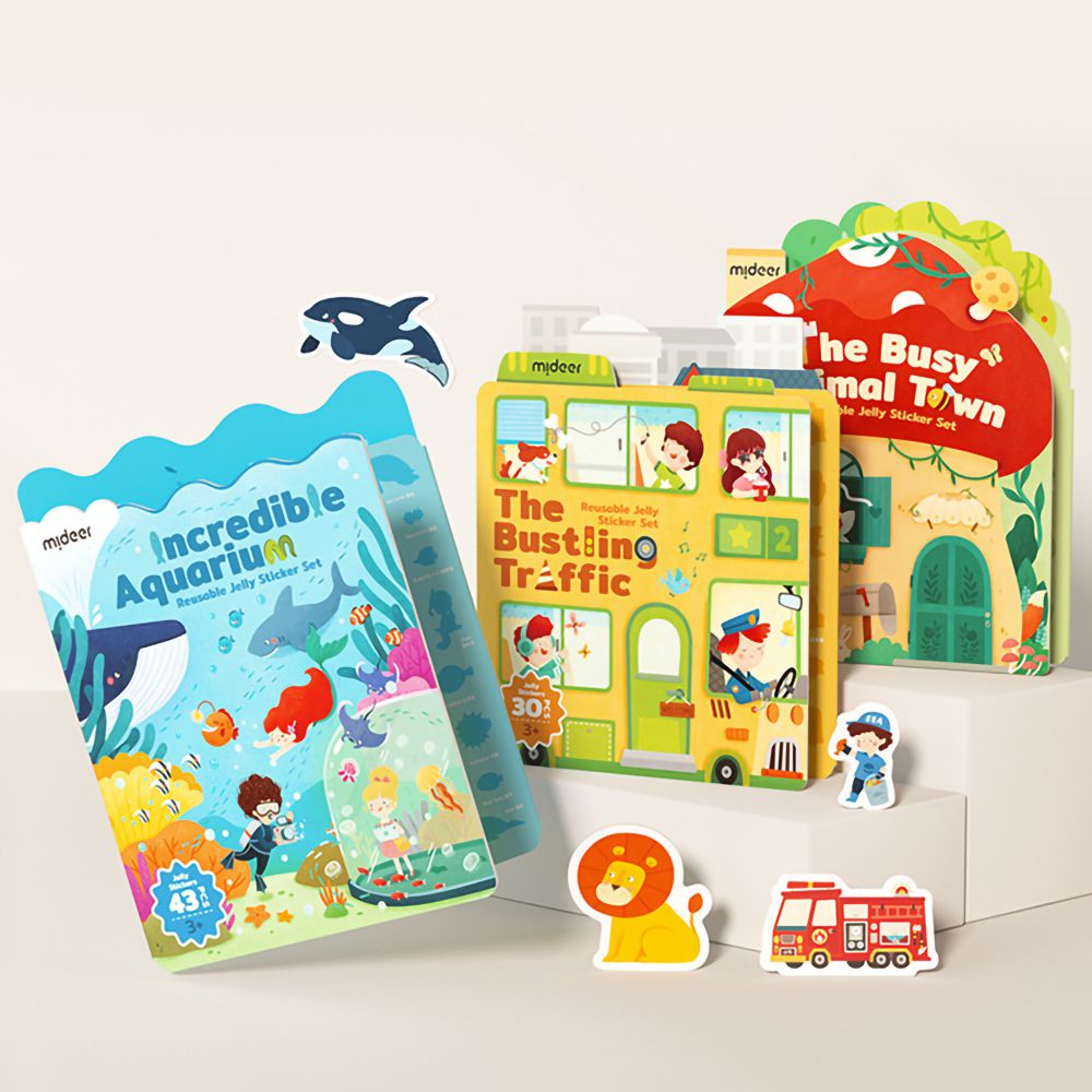 益智果凍貼紙書-奇妙水族館