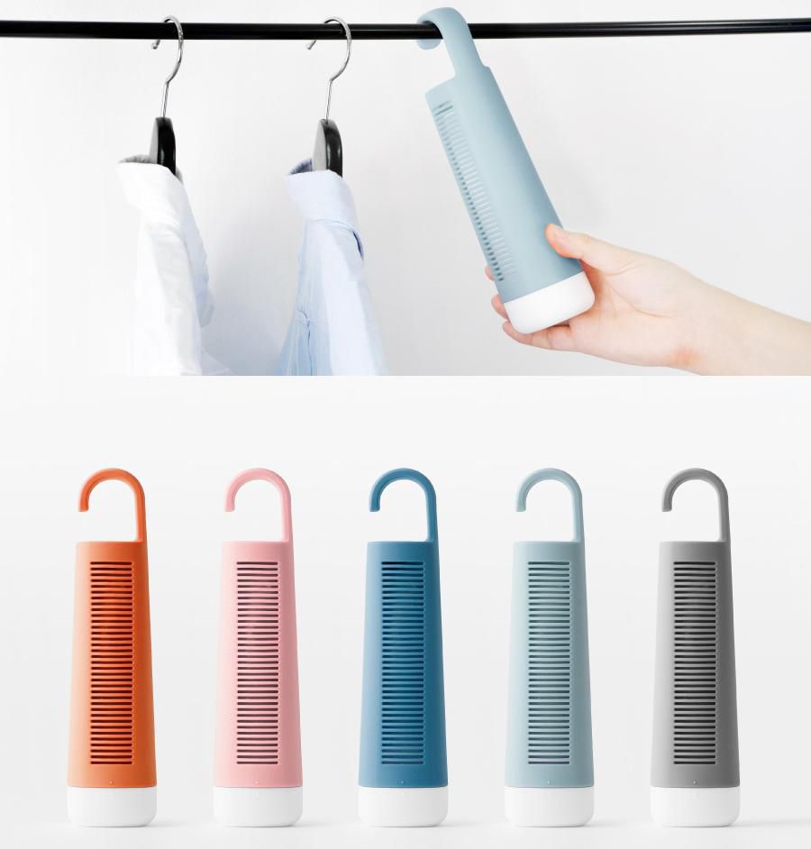 韓國製 - 半永久美型除濕劑-掛勾式-天空藍-內容物100g