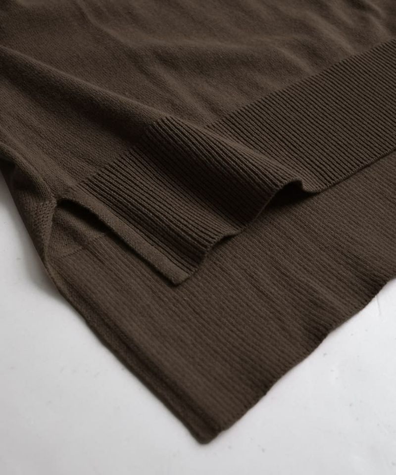 日本 zootie - 100%棉 柔軟薄針織短袖上衣-簡約白