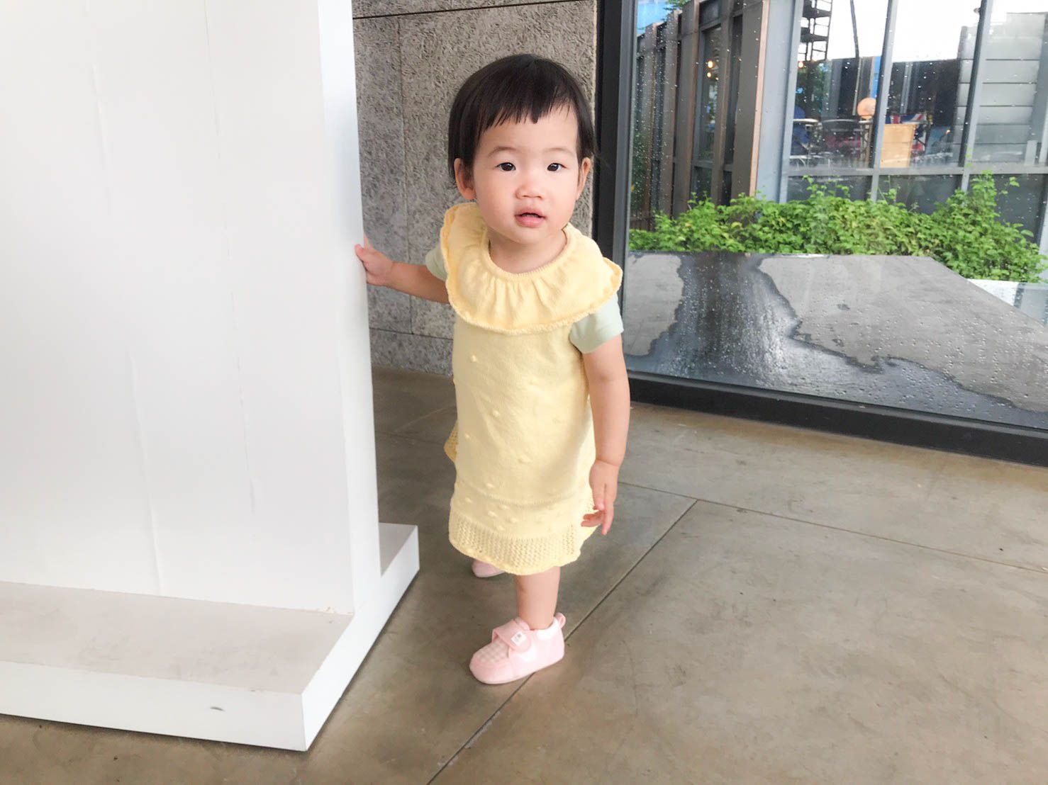 akachan honpo - 學步鞋-格紋-粉紅色