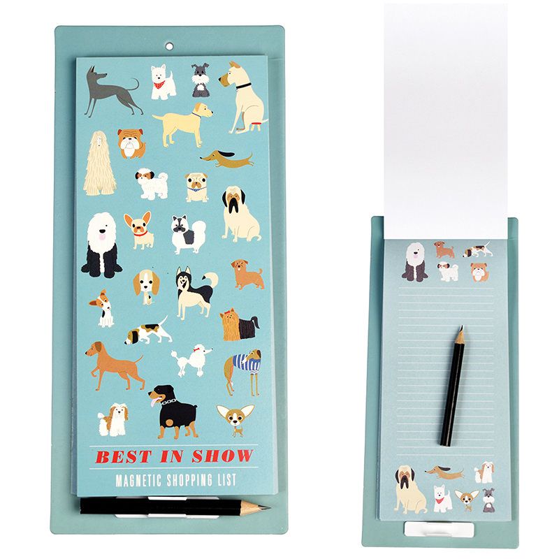 英國 Rex London - 便條紙(背面附磁鐵)-萌狗樂園