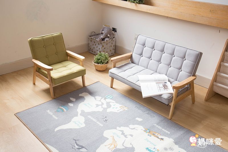 媽咪瘋狂敲碗 ❤︎【澳洲Bunny Tickles】經典復古實木兒童沙發 ♛ 莫蘭迪色新上市！