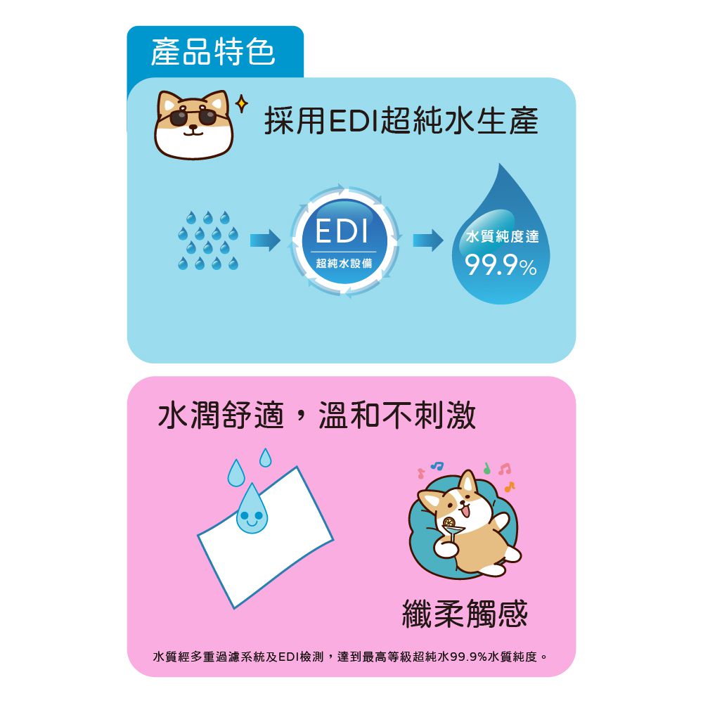 拭拭樂 - 柴語錄潔膚柔濕紙巾-可愛壽司 (箱購)-10抽x72包