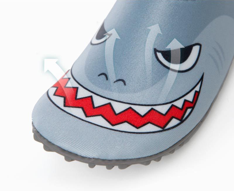 韓國 OZKIZ - 輕量/防滑兒童沙灘鞋/戲水鞋-鯊魚造型