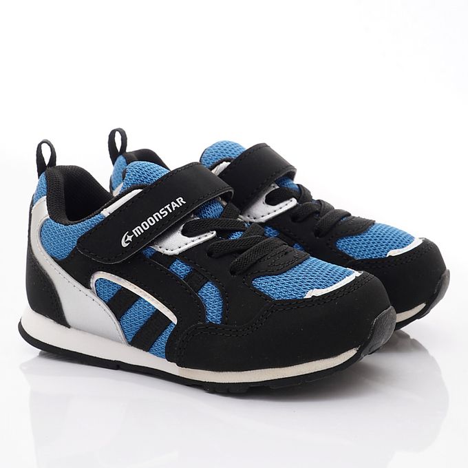 Moonstar日本月星 - 運動鞋系列童鞋-MSCNC2957黑藍(中童段)-機能運動鞋-黑藍