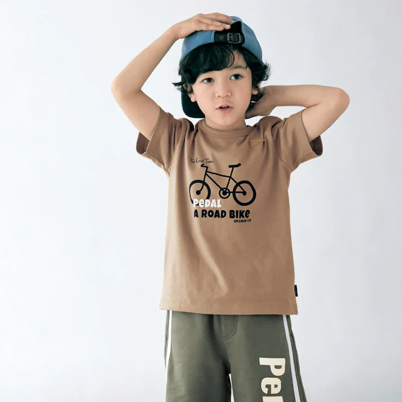 日本千趣會 - GITA 天竺棉印花短T-復古汽車-灰綠