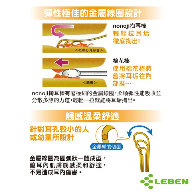 日本 LEBEN - 日製幼童掏耳棒