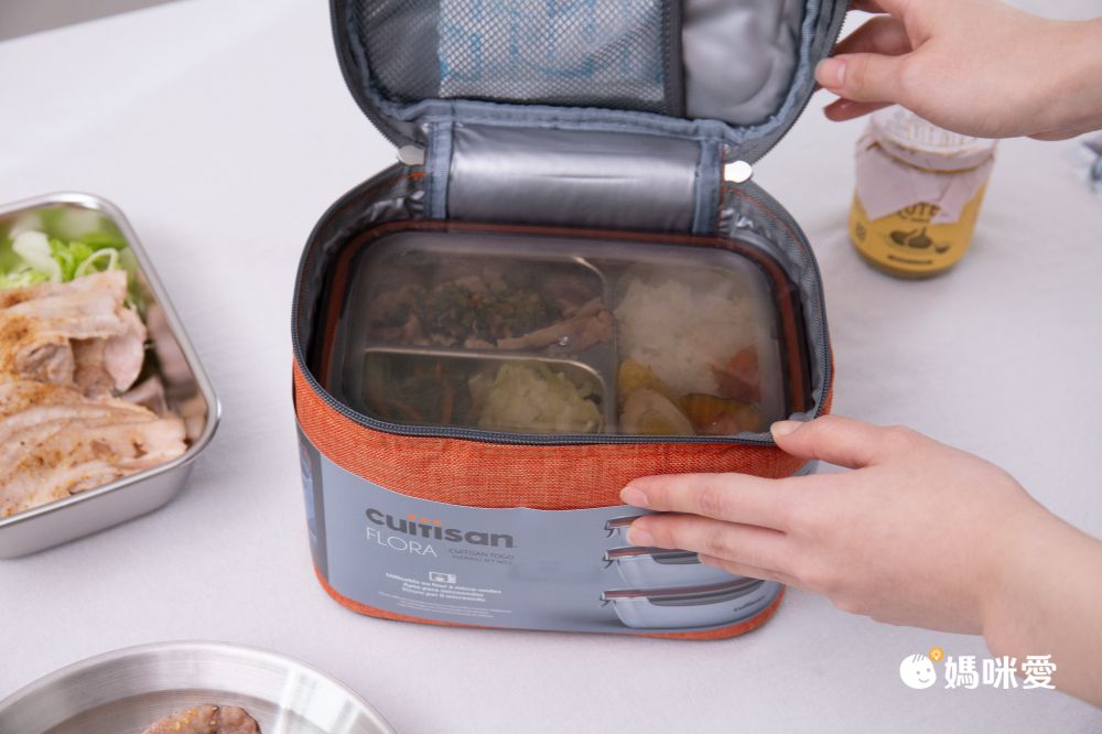 分隔不混味！韓國 Cuitisan 酷藝師保鮮盒 可微波的不銹鋼！