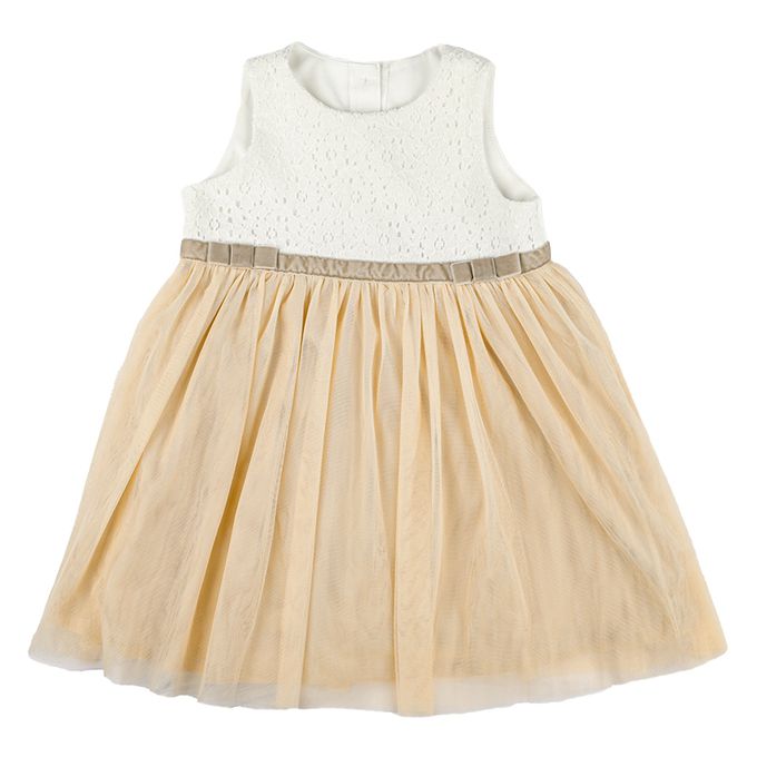 akachan honpo - 洋裝 薄紗&蕾絲-粉紅色