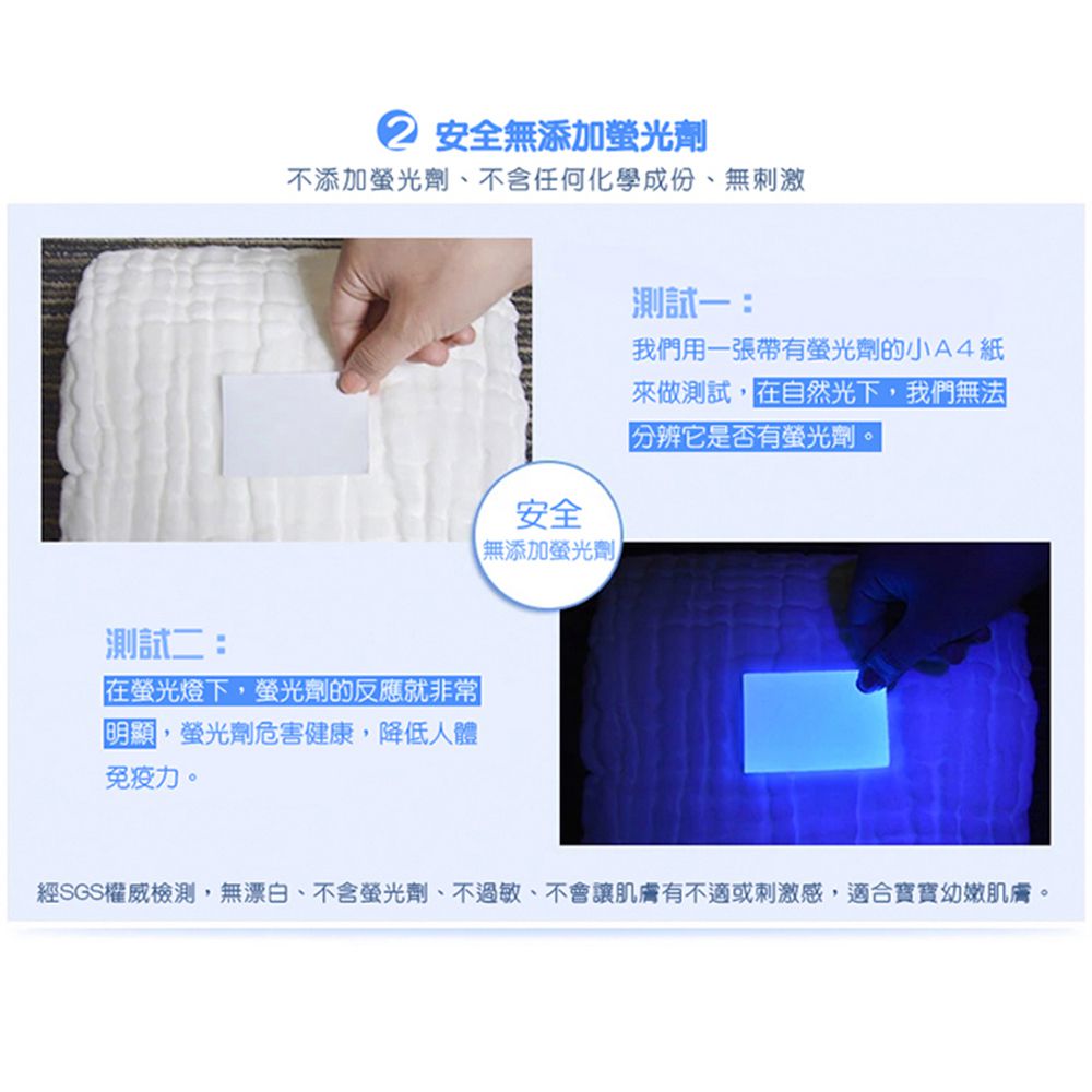 JustGreen - 六層澎澎紗純棉紗布小方巾-黃色 (24x24 cm)