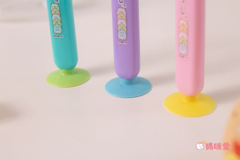 日本 U-COMPANY - 角落生物上蓋吸盤式牙刷-企鵝? (3y+)