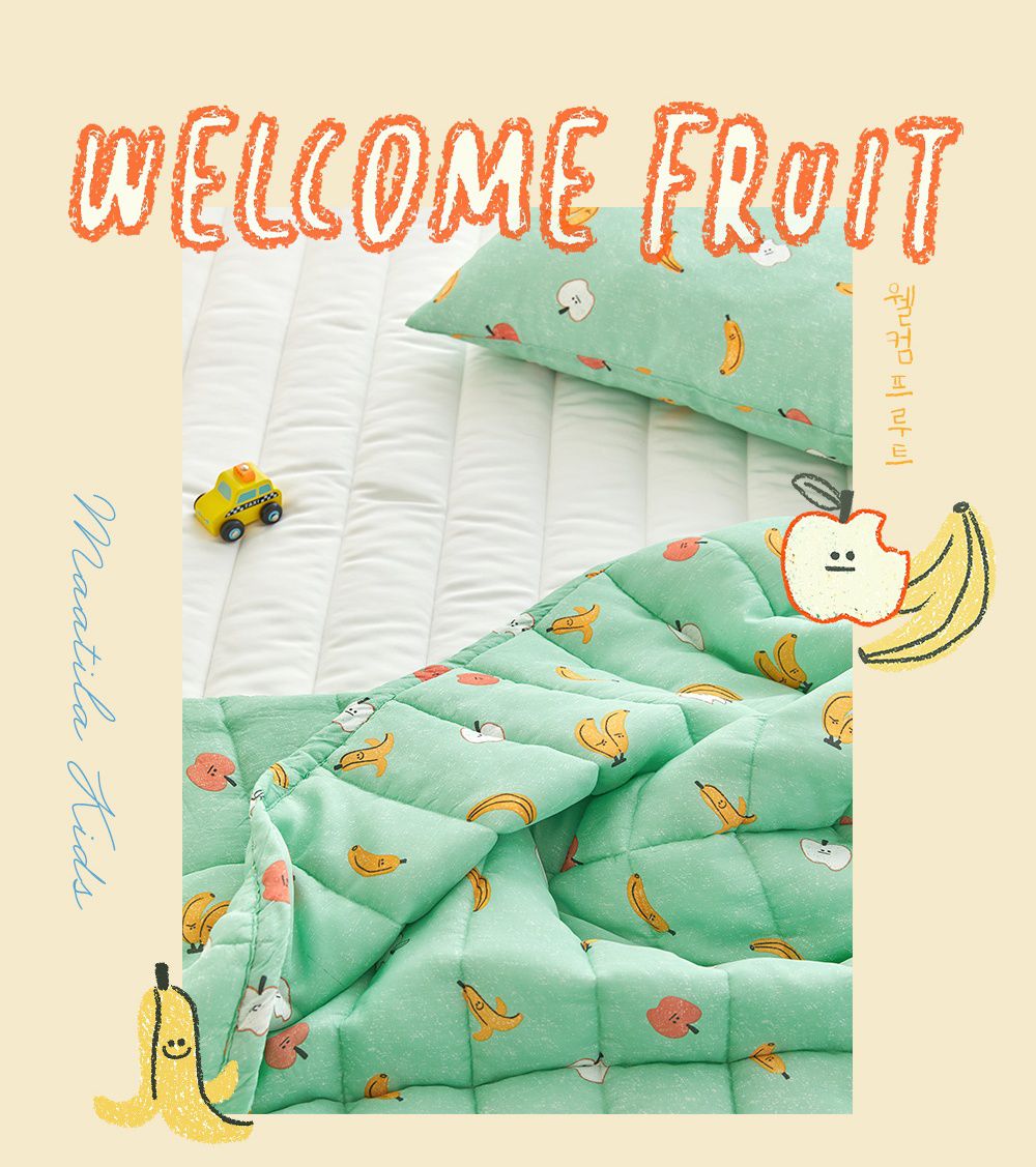 韓國 Maatila - (兒童款)涼感嫘縈夏季被-水果樂園