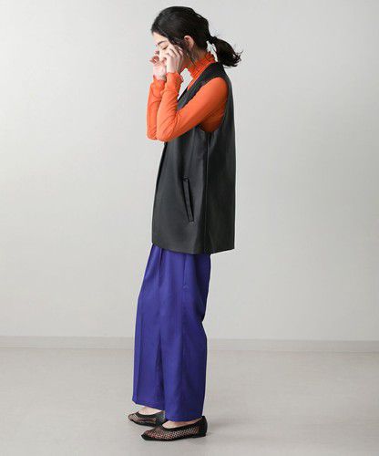 日本 Bou Jeloud - 俐落簡約美腿西裝褲-桃粉