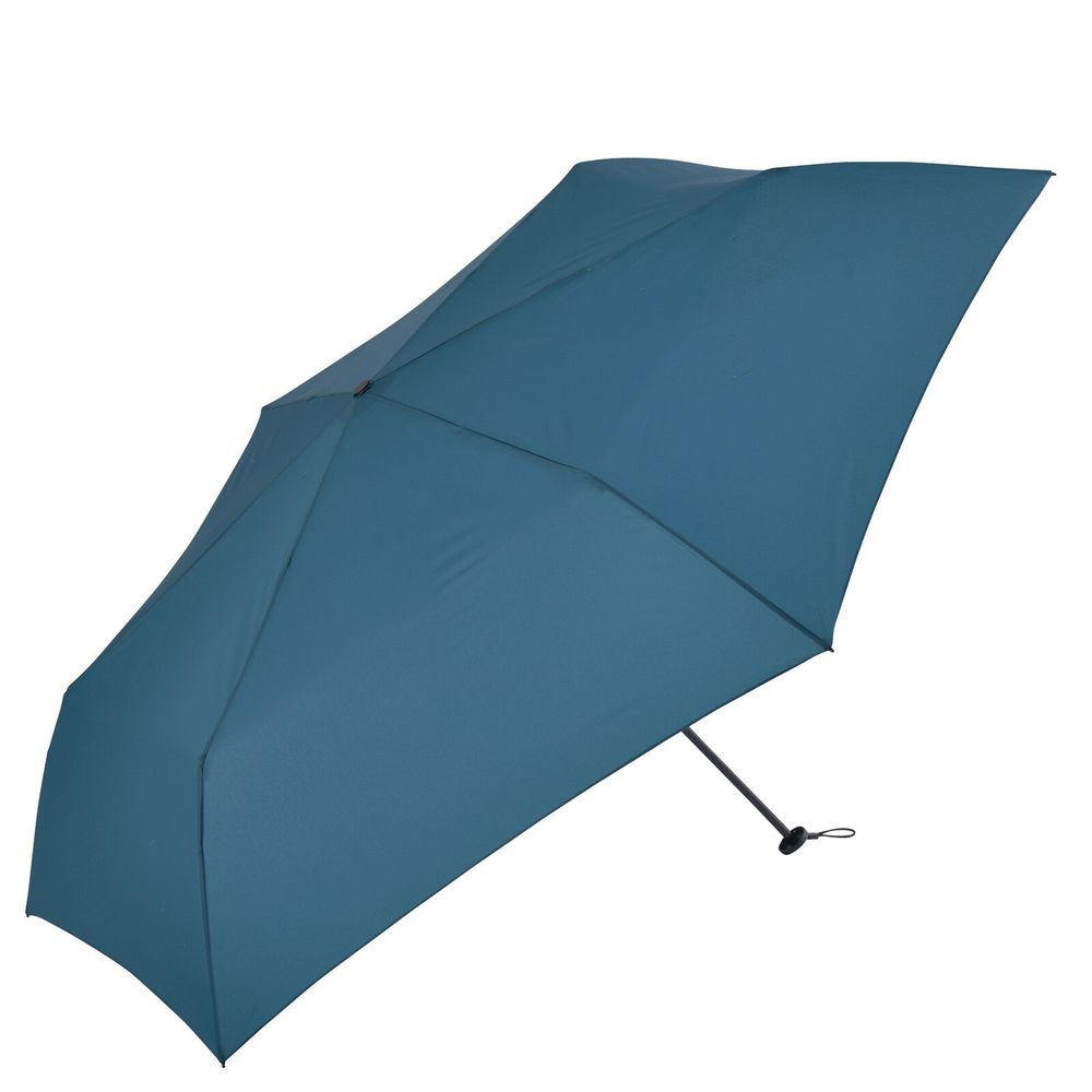 日本 nifty colors - 抗UV輕量 晴雨兩用折疊傘(大傘面款)-藍綠 (直徑110cm/154g)-95.40%