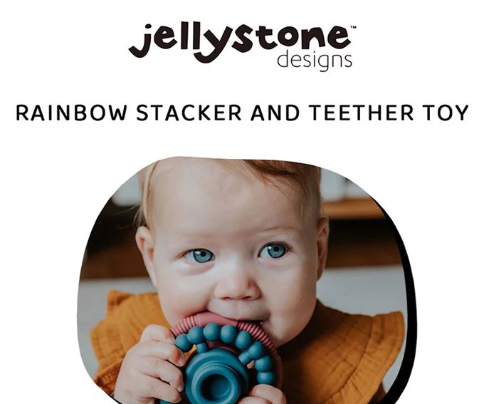 jellystone - 感統固齒疊疊塔 (海洋色系)