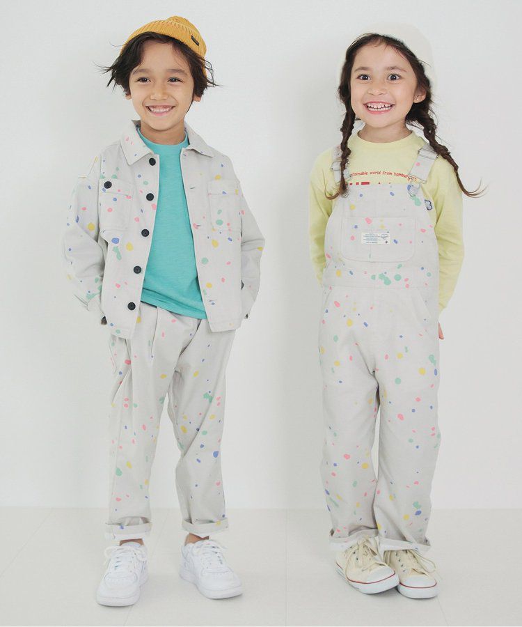 日本 BREEZE - 時髦星星刺繡長袖上衣-粉橘