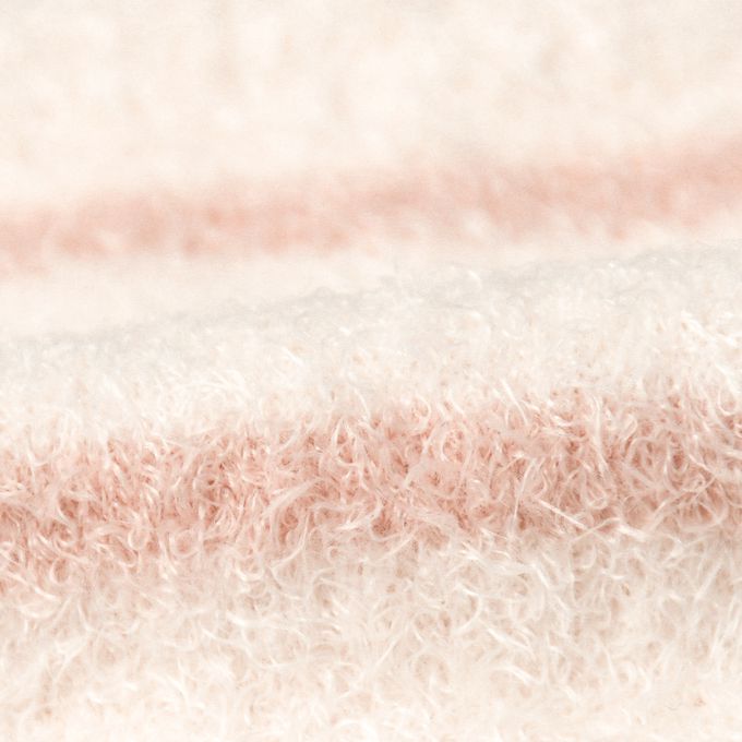 akachan honpo - 蓬鬆腳套-橫紋-米白色 (70～95cm)