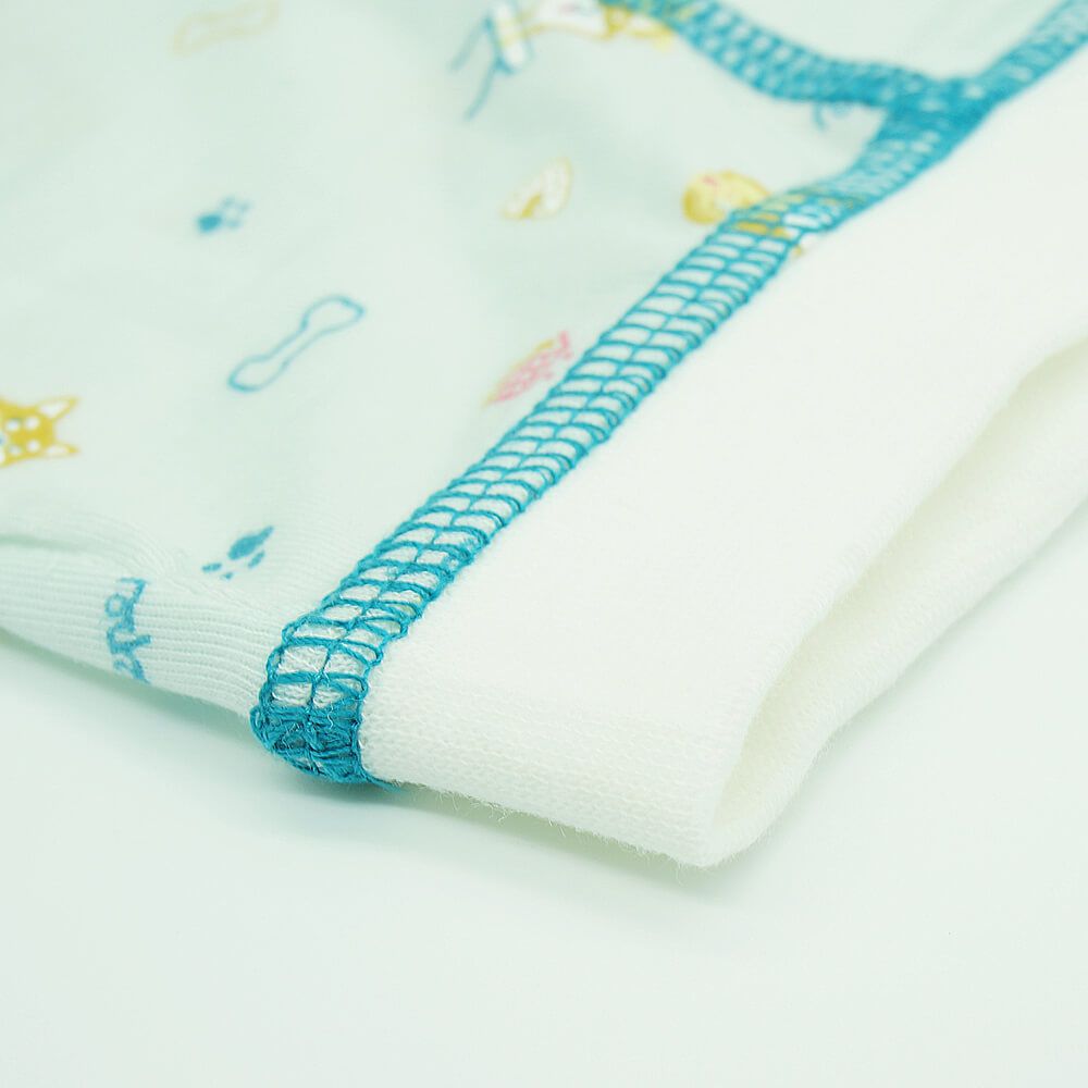 Annypepe - 男童95%天絲柴犬四角褲-藍綠 (100-150cm)