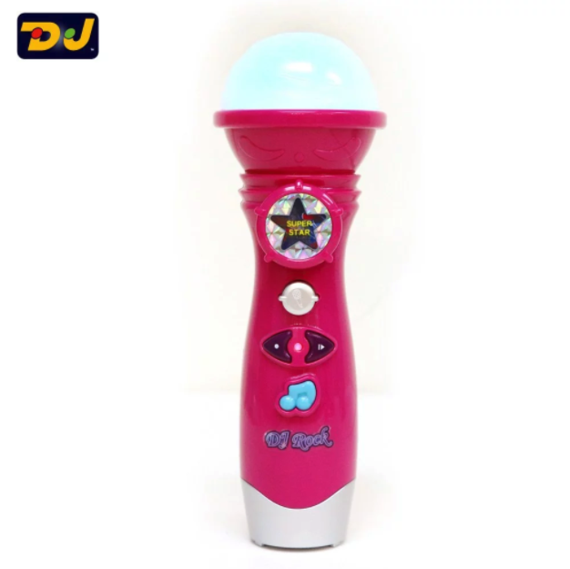 DJ Toys - 炫光錄音麥克風-桃紅