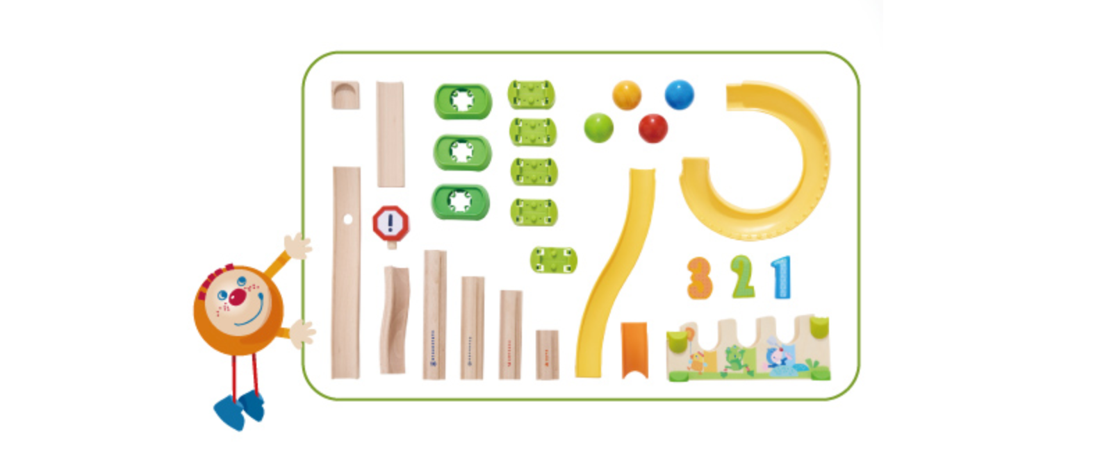 紐倫堡玩具展冠軍！德國【HABA】木製滾球軌道